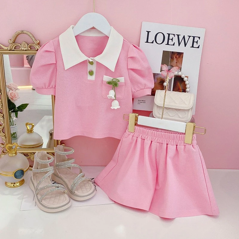 【Littlebear·小熊家】铃兰花语 女童新品套装洋气休闲两件套