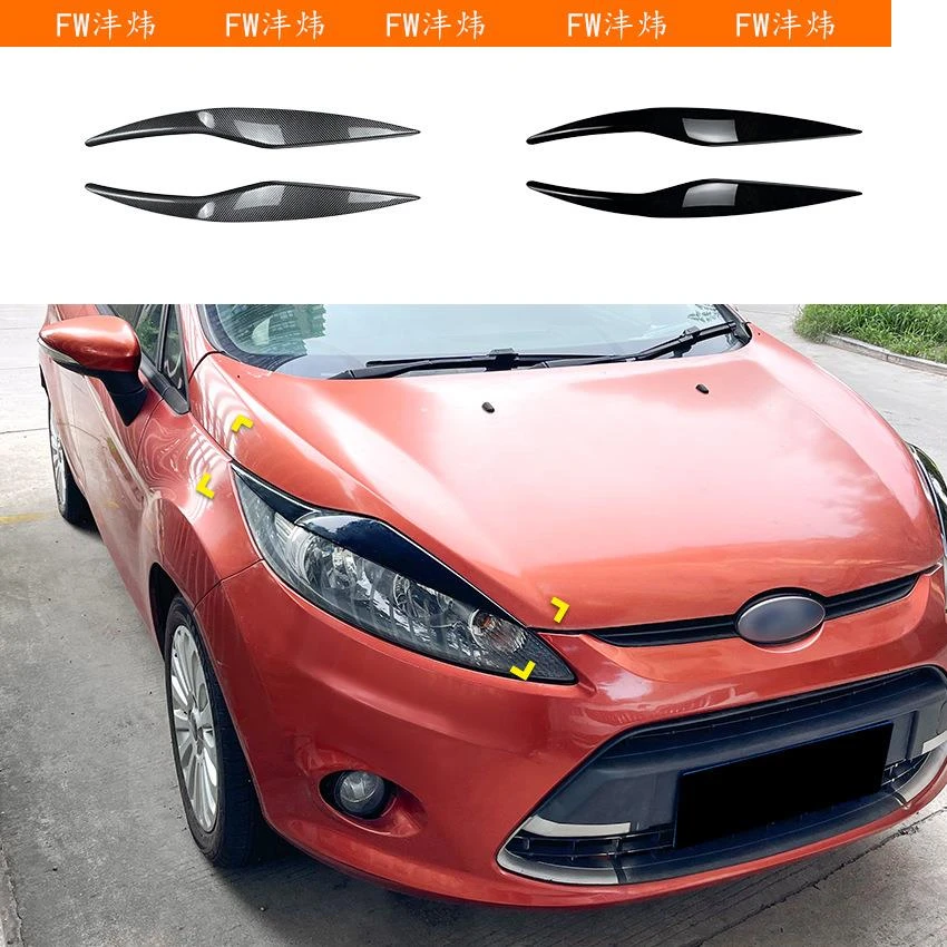 沣炜适用福特嘉年华Fiesta MK6 2008-2012 前大灯灯眉车贴外饰