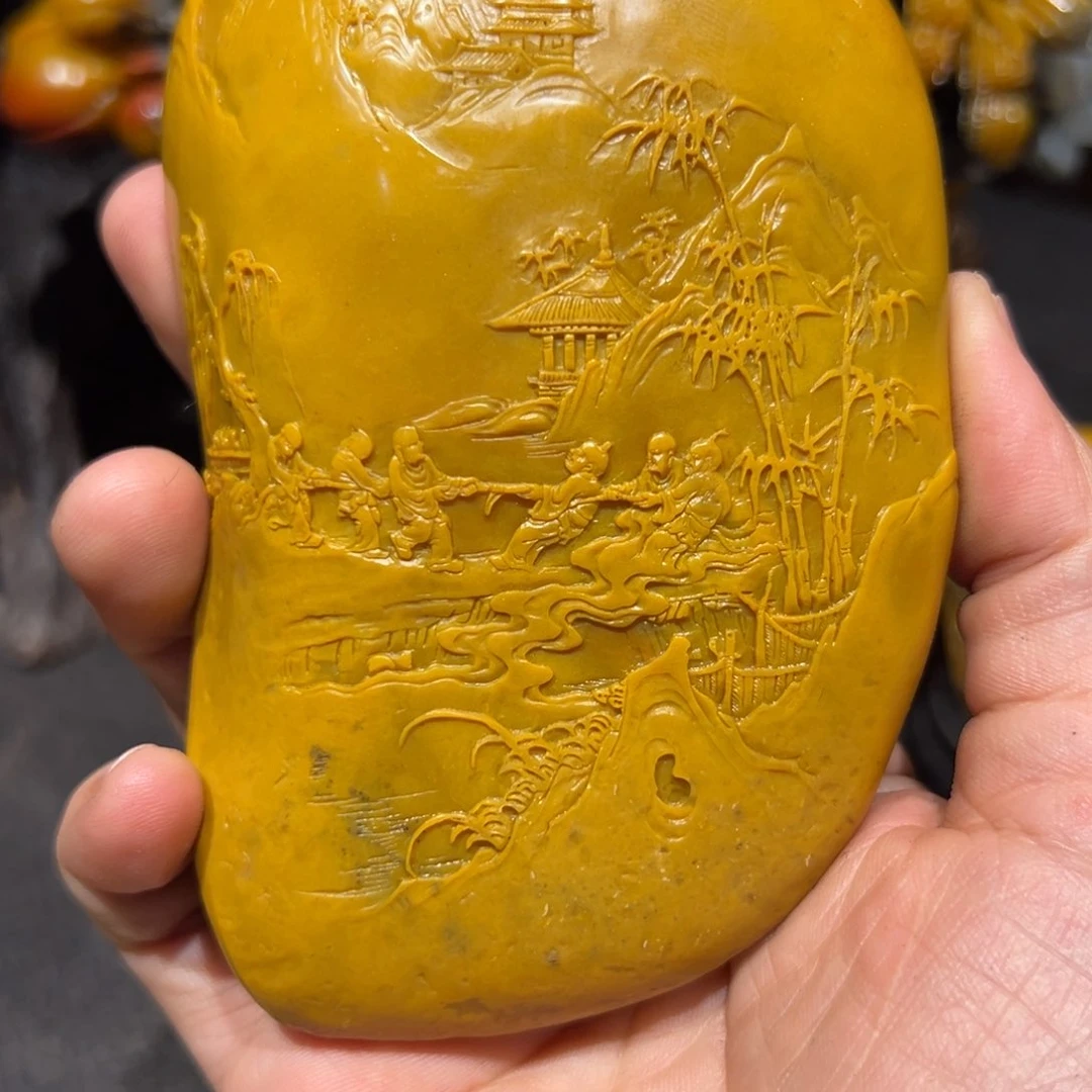 寿山石上**风寿山石摆件