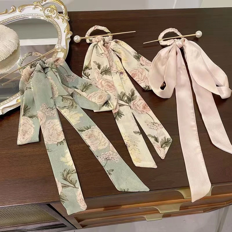 超仙飘带发簪新中式发带头饰女高级感蝴蝶结发钗
