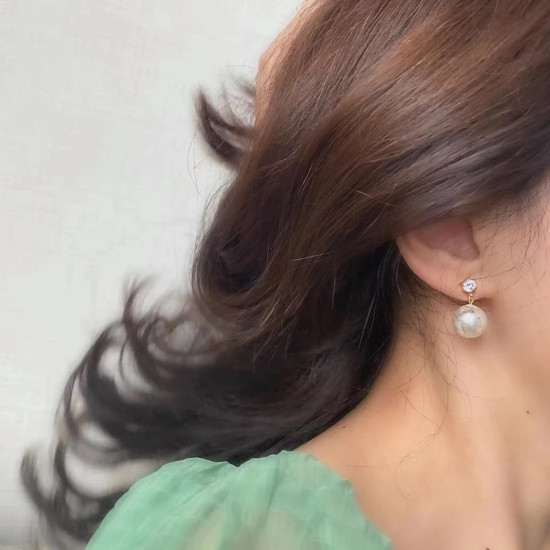 卡兰朵 铜合金仿珍珠耳饰 耳环女小众高级感耳钉网红简约时尚耳饰
