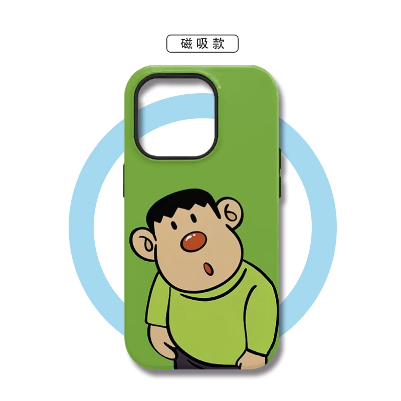 卡通胖虎苹果16手机壳iphone15promax小米14华为13适用12个性创意