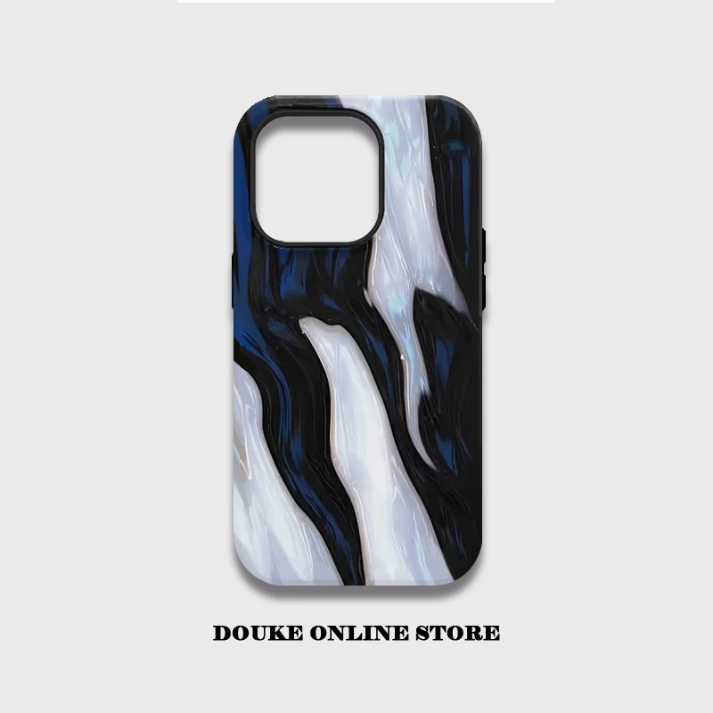 大理石纹苹果16手机壳iphone15promax小米14华为13适用12防摔创意