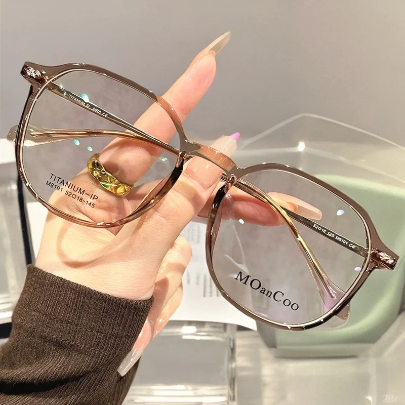 茶色显时尚洋气冷清亮超轻防蓝光老花镜女白年轻显老花眼镜抗疲劳