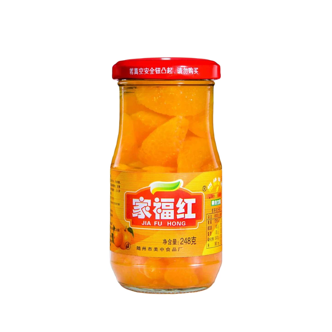 家福红橘子罐头248g