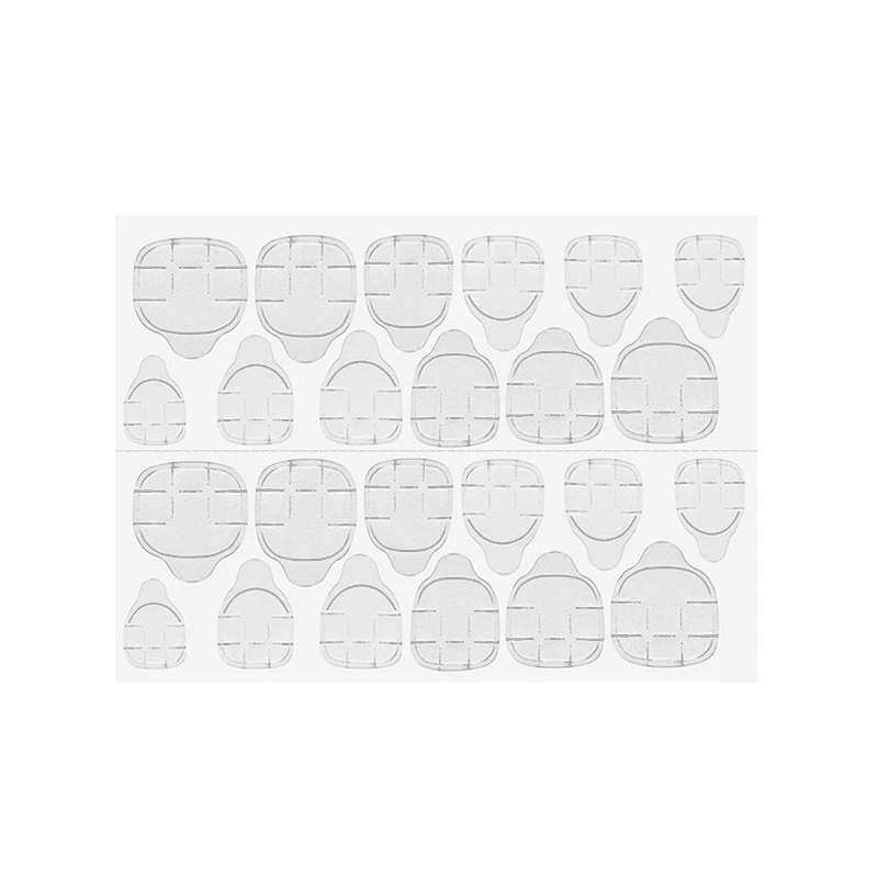 一件代发包邮 美甲贴片CB1S25-透明款果冻胶美甲粘贴指甲背胶便携