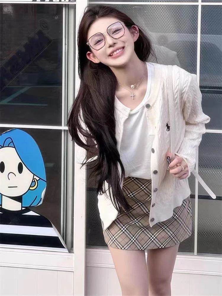 【小马麻花开衫】小众高级显瘦时尚针织秋冬新款百搭保暖显白开衫