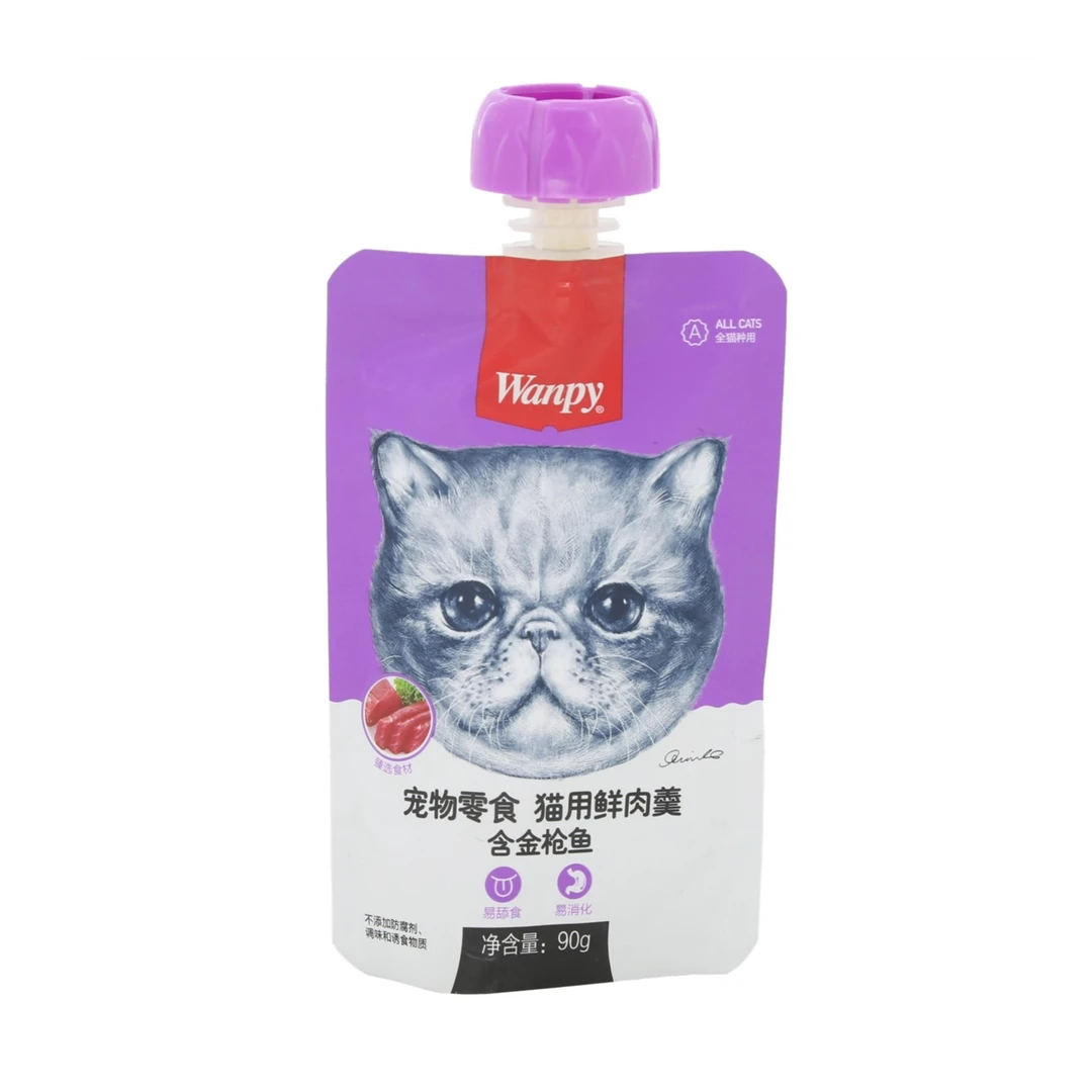 wanpy/顽皮宠物零食猫用鲜肉羹含金枪鱼90g