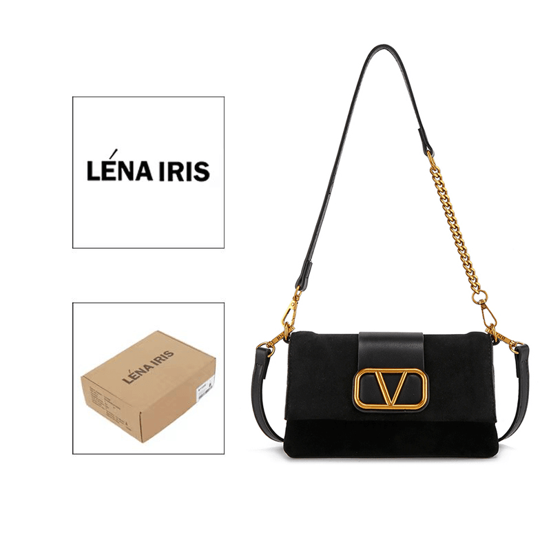 274【带礼盒】LÉNA IRIS新款轻奢百搭单肩斜跨包小众经典女包包