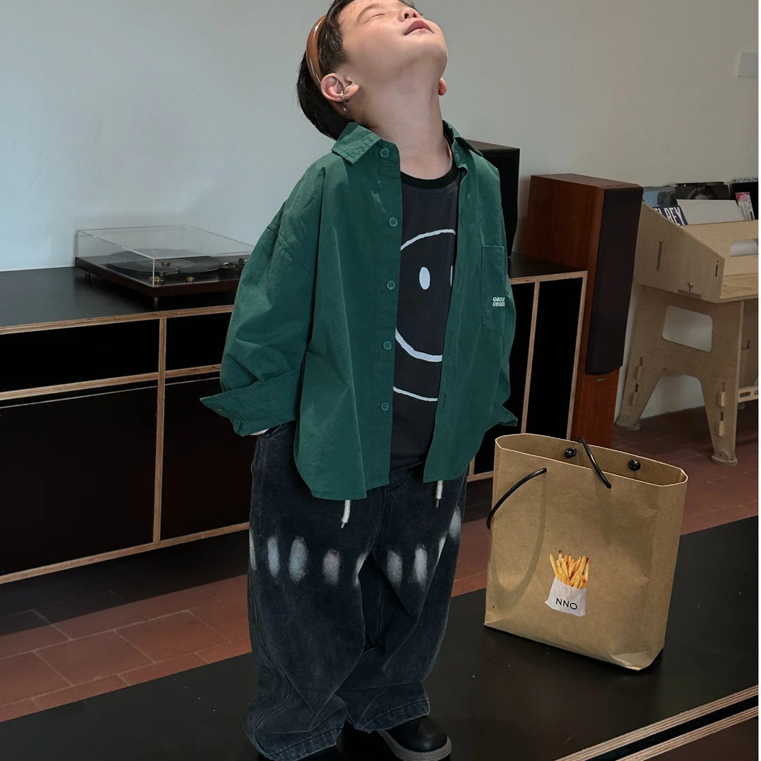 现货5028儿童牛仔裤春秋韩版时尚百搭帅气秋款男童中大童