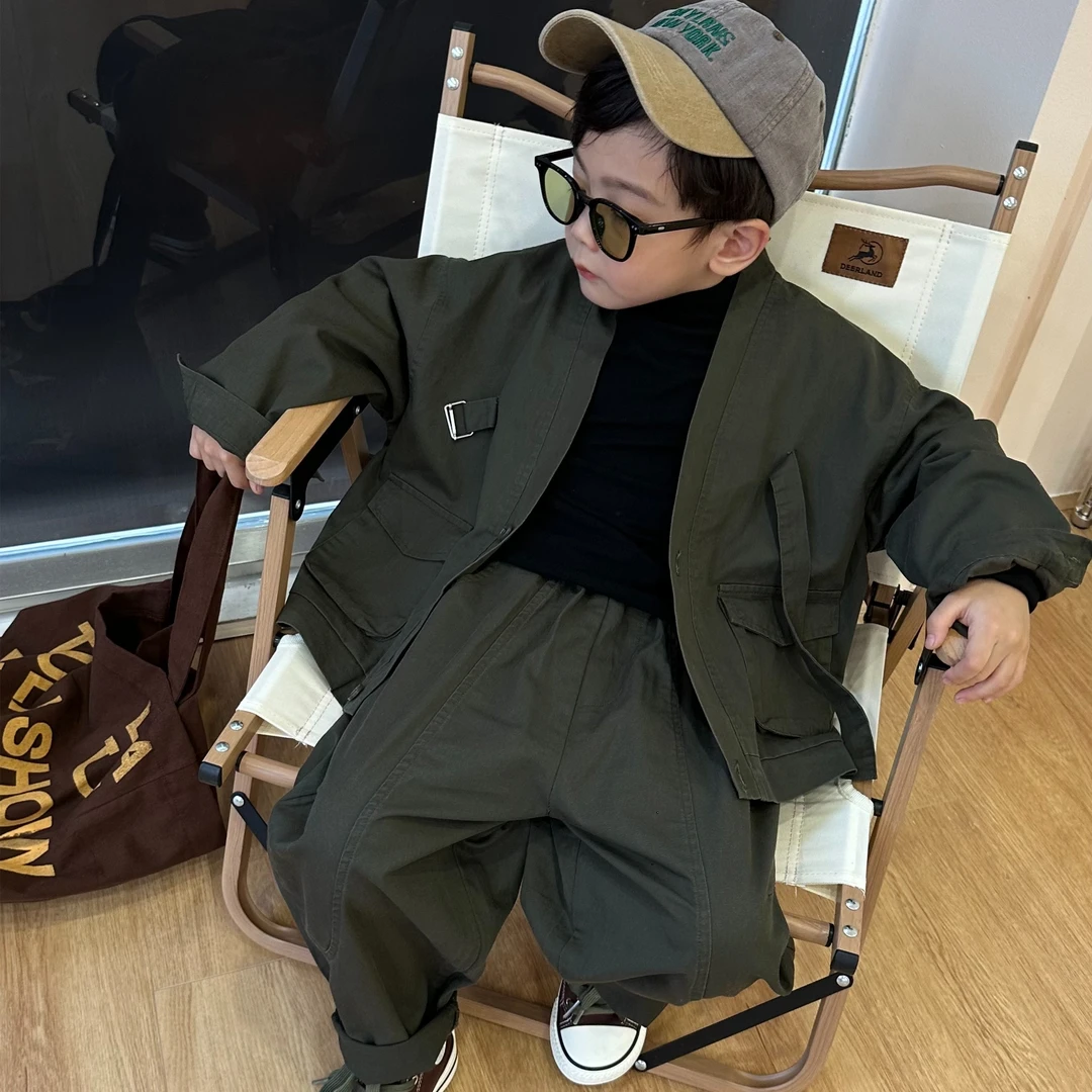 4428套装儿童春秋棉布韩版时尚秋款童装男童中大童两件套3-8岁