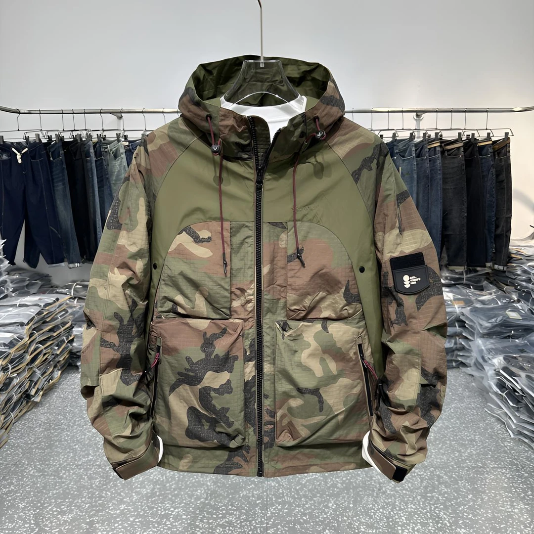 美式外套秋冬男装棉服迷彩工装冲锋衣休闲百搭痞帅时尚户外夹克潮