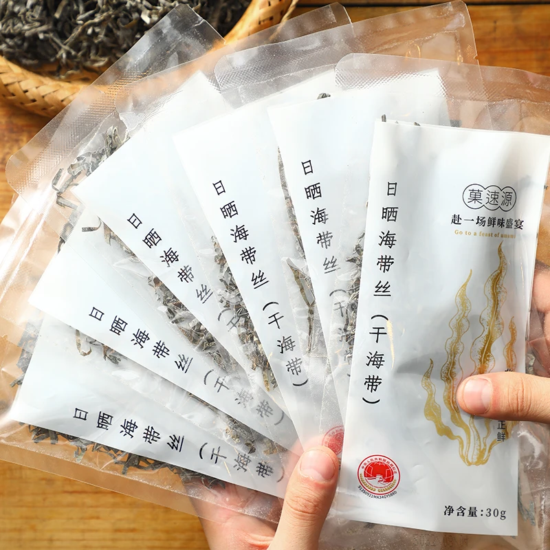 淡干日晒海带丝5袋（30克/袋）【中通发货】 干海带丝10倍泡发