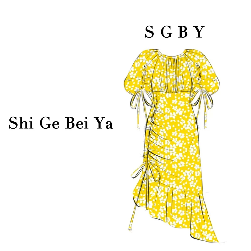 644 显瘦气质时尚优雅连衣裙2024夏季新款女装