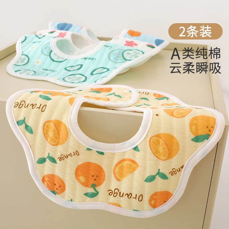 婴儿围脖口水巾围嘴婴幼儿纯棉防水宝宝吃饭围兜新生的儿吐奶垫巾