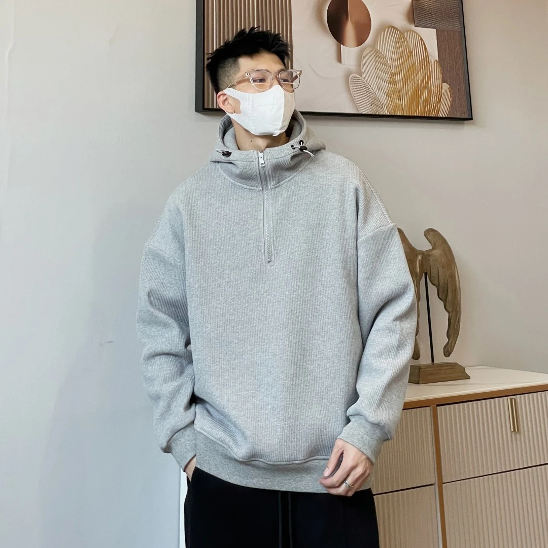 【秋冬新款】男女同款纯色简约休闲宽松大码百搭卫衣W8125