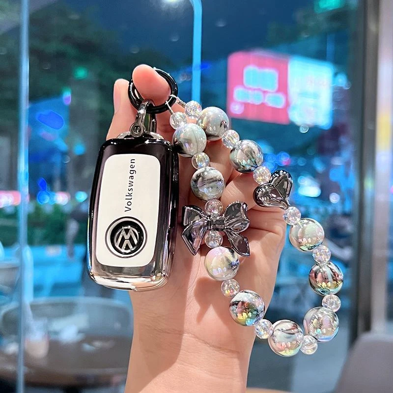 大众高尔夫6专用钥匙套老款高尔夫六代保护12款车扣11款壳包10款