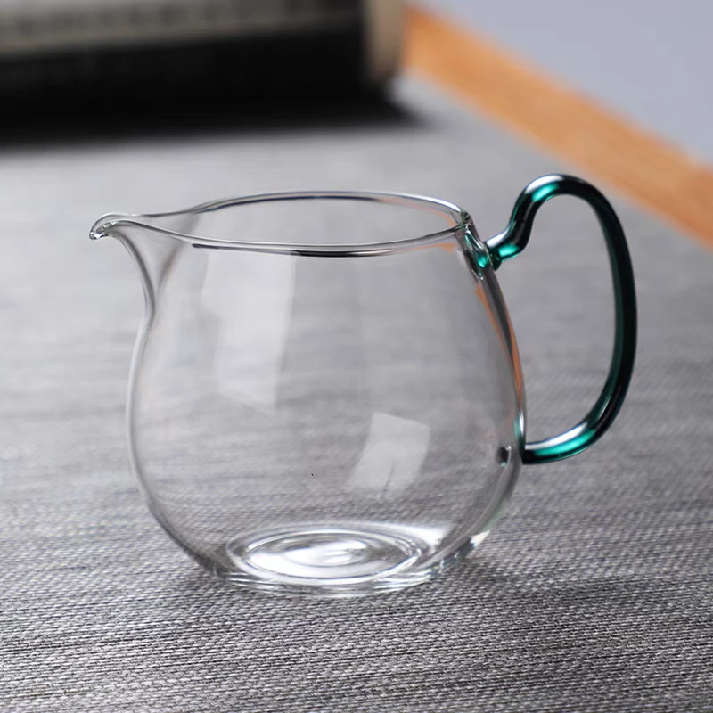 高档家用手工大号茶道分茶绿茶杯月牙倒茶器防烫简约日式创意