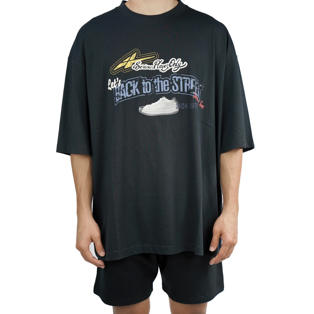 SPO 美式复古生活T恤 黑色