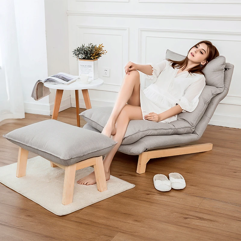 新疆包邮懒人沙发高回弹棉客厅卧室午睡休闲椅日式榻榻米可折叠小