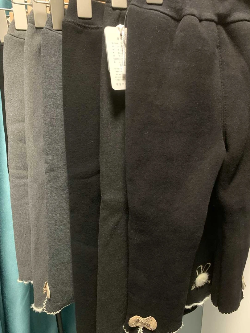 儿童冬季打底加绒裤