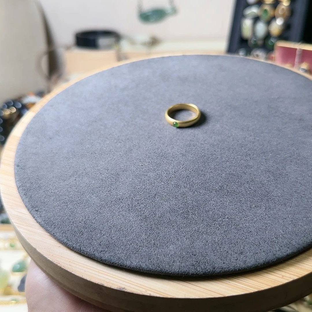 和田玉戒指银S925镶嵌旺****崽