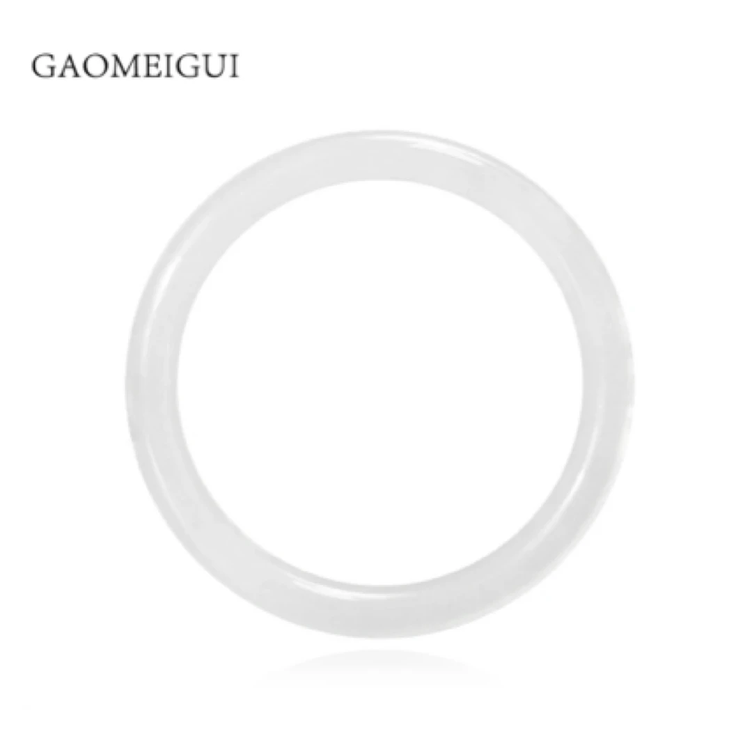 非金属合成锆石手镯 GAOMEIGUI白冰透亮手镯 实物更好看