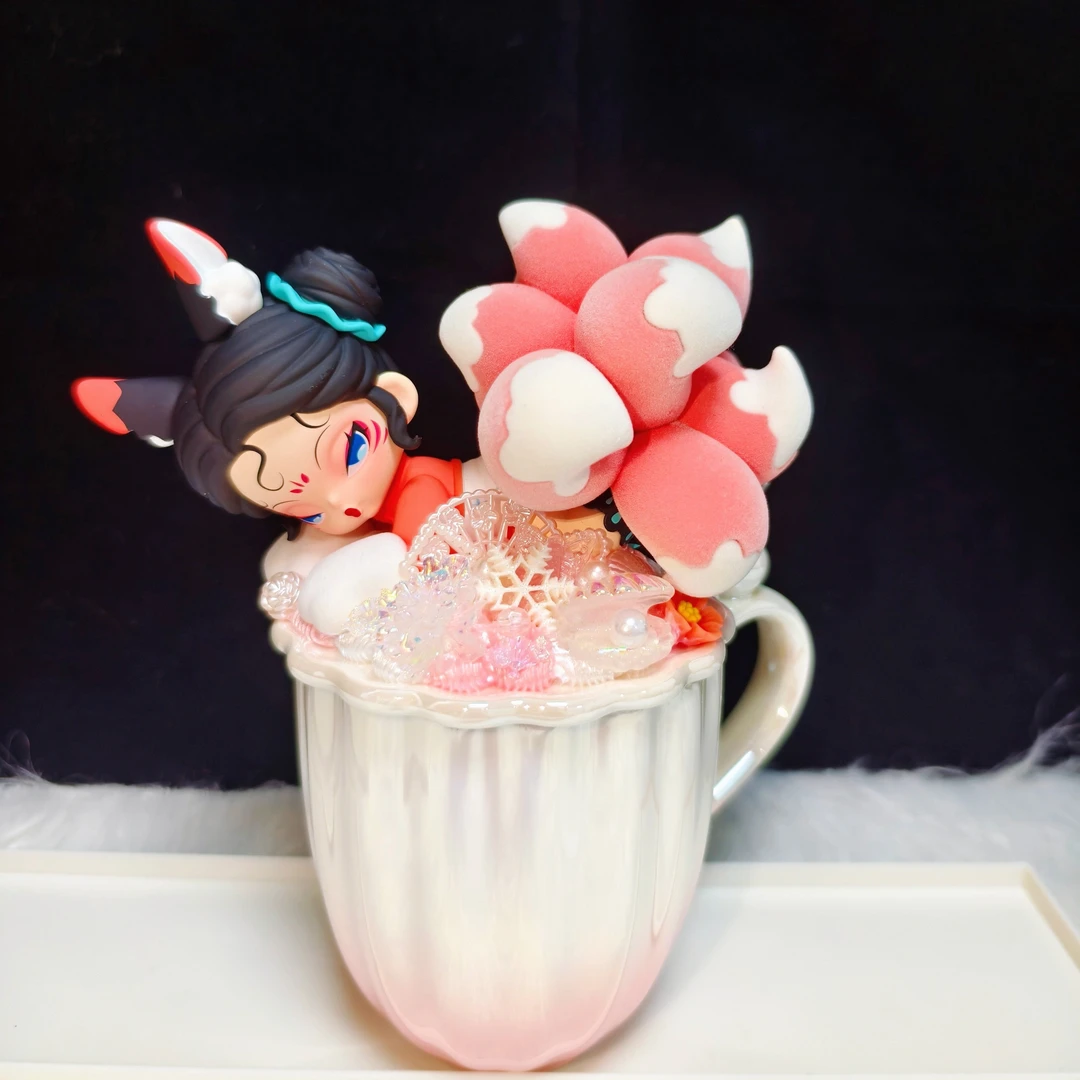 正版手办奶油胶水杯盲盒奶油胶水杯爆款礼物高品质