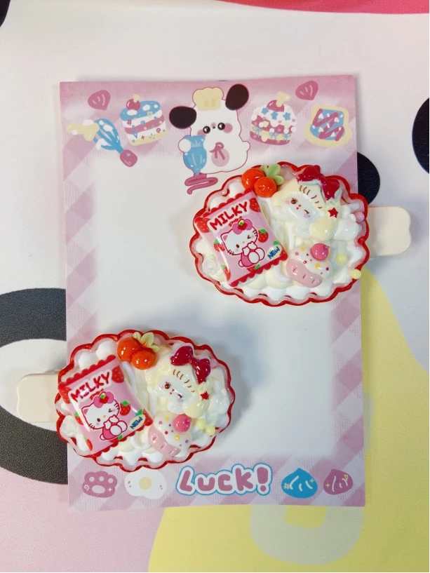 可爱卡通奶油胶小公主发夹