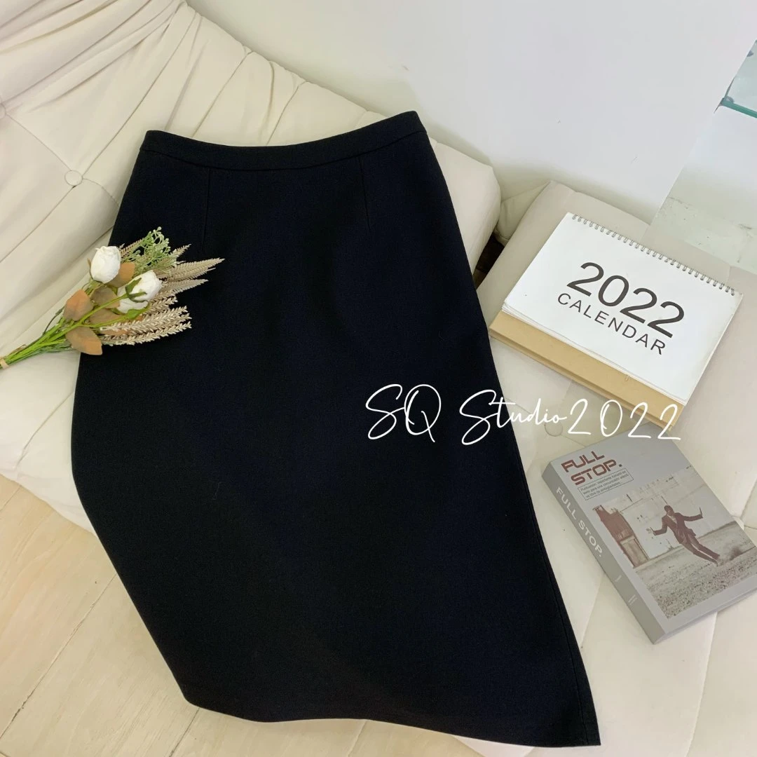 加厚黑半裙2.0--过冬加厚 好垂度好质感Q-KQZ100802卡码拍小