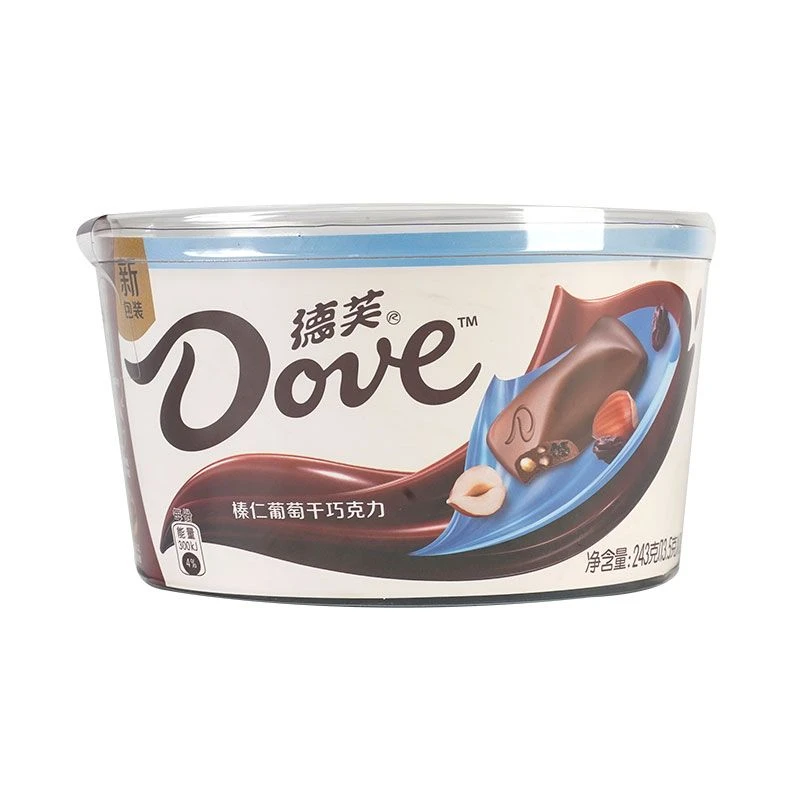 德芙榛仁葡萄巧克力243g/碗