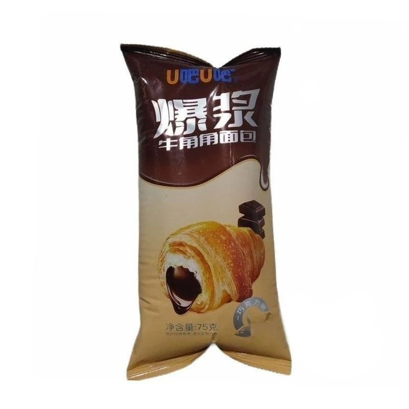 U吧U吧爆浆牛角角面包巧克力味75克