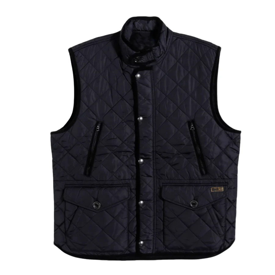 R 美式经典 Quilted Vest 经典通勤绗缝间棉休闲马甲背心Y