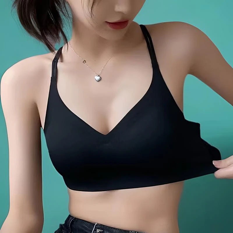 【SHU美背】美背交叉内衣女薄款聚拢无痕固定杯收副乳