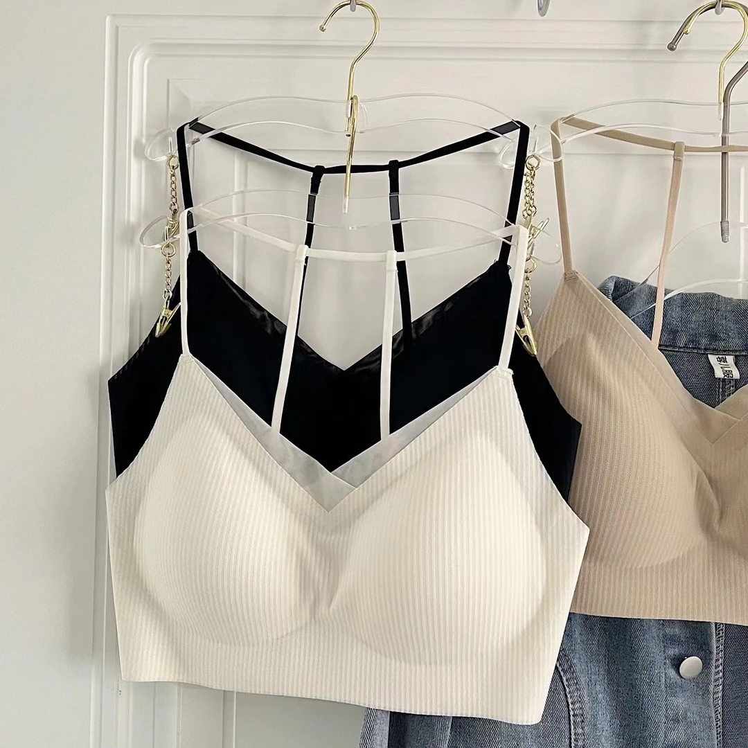 【014】冰丝防走光内衣女无痕聚拢