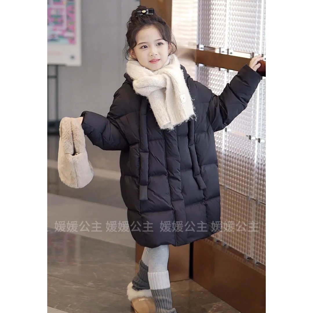 媛媛公主2024冬女童新国标白鸭绒泡芙加厚羽绒服14415S021