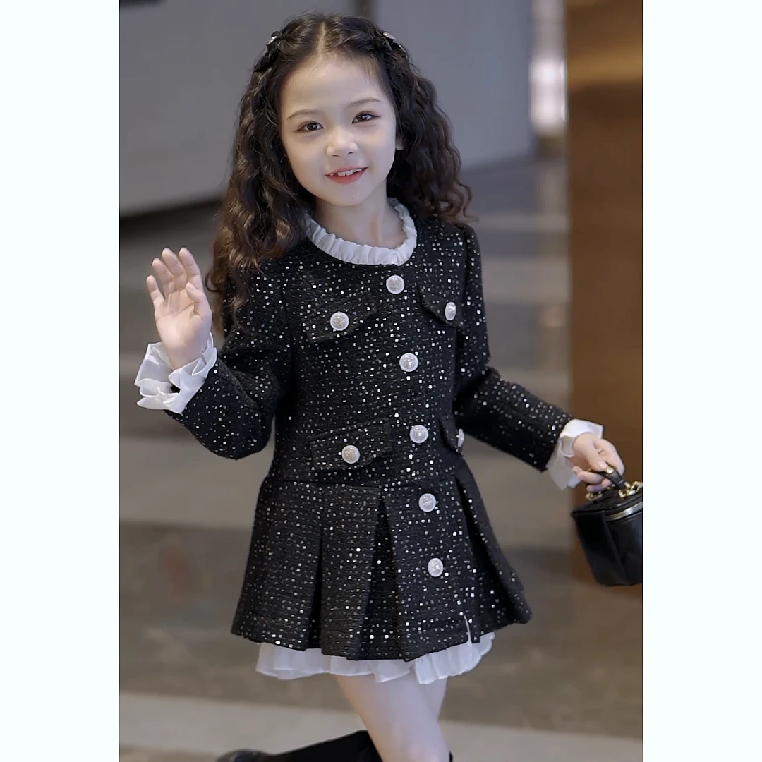 媛媛公主媛【漫天星河都不及她的美】加绒加厚小香连衣裙13461R339