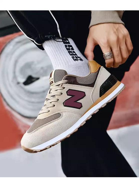 男士运动鞋时尚百搭N字男女同款休闲跑步鞋潮流韩版情侣鞋透气