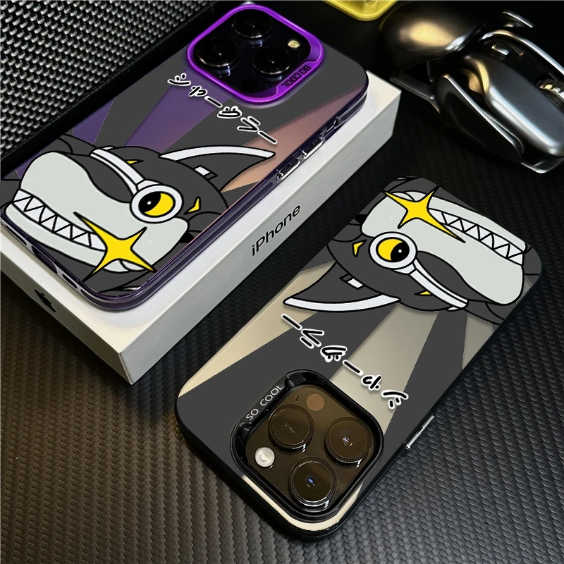鲨鱼辣椒适用苹果15promax手机壳防摔iPhone14保护套17创意卡通16