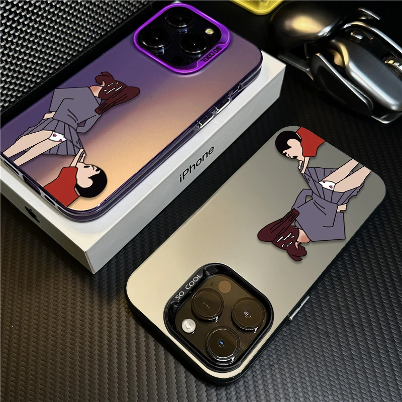 恶搞小新适用苹果15Promax手机壳创意iphone14男17个性12卡通网红