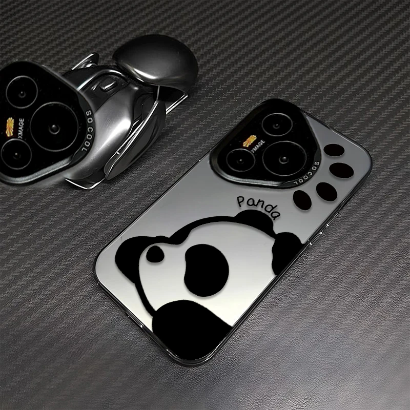 熊猫爪子适用华为pura70pro手机壳mate60苹果15潮牌个性防摔X创意
