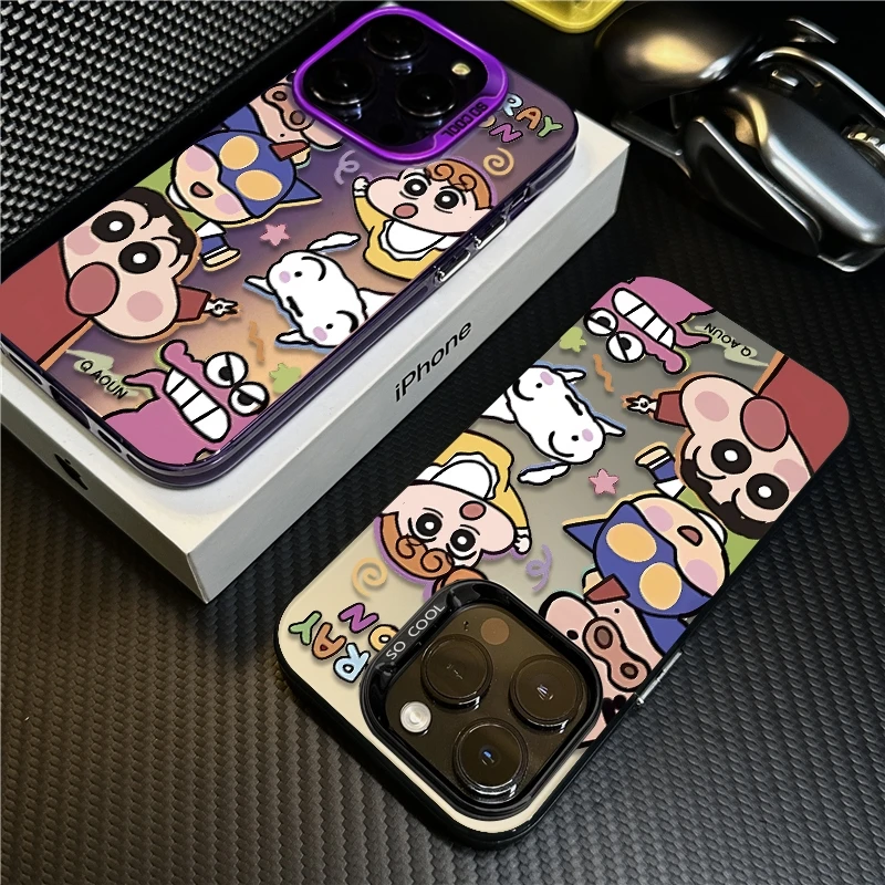 超人小新适用苹果16promax手机壳15防摔iPhone14保护套17创意卡通