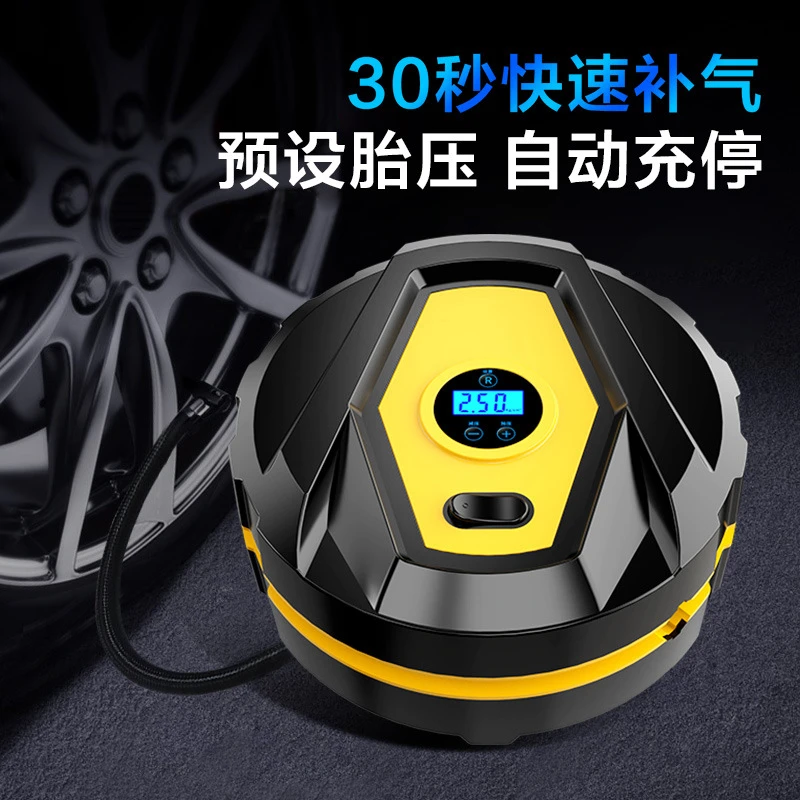 车载充气泵小型迷你便携式多功能12V数显大功率汽车轮胎打气泵筒