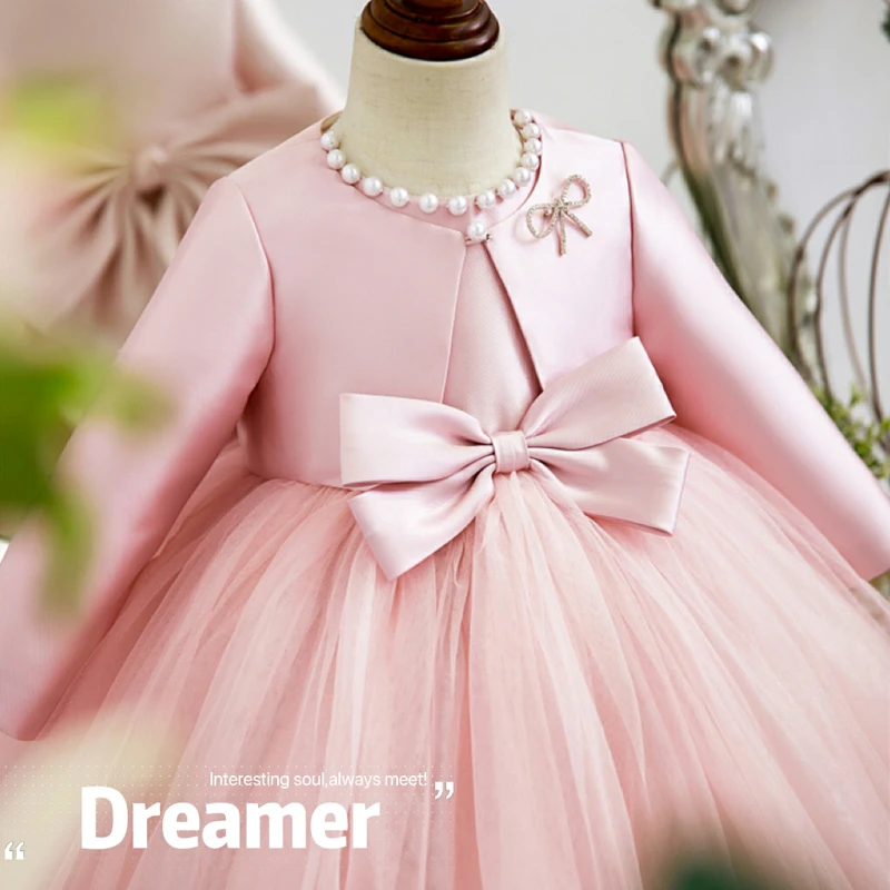 公主裙女童高端礼服裙花童婚礼小女孩宝宝周岁儿童生日连衣裙