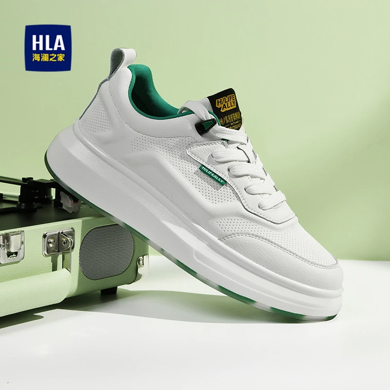 海澜之家男鞋2025春季新款增高经典休闲板鞋男士潮流小白鞋子男款