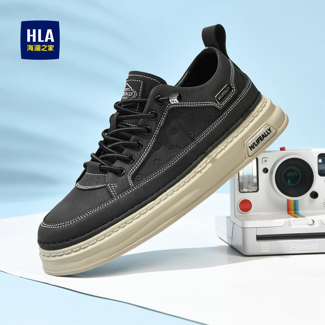 海澜之家男鞋2025新款男士板鞋百搭透气小白鞋低帮休闲鞋子男款潮