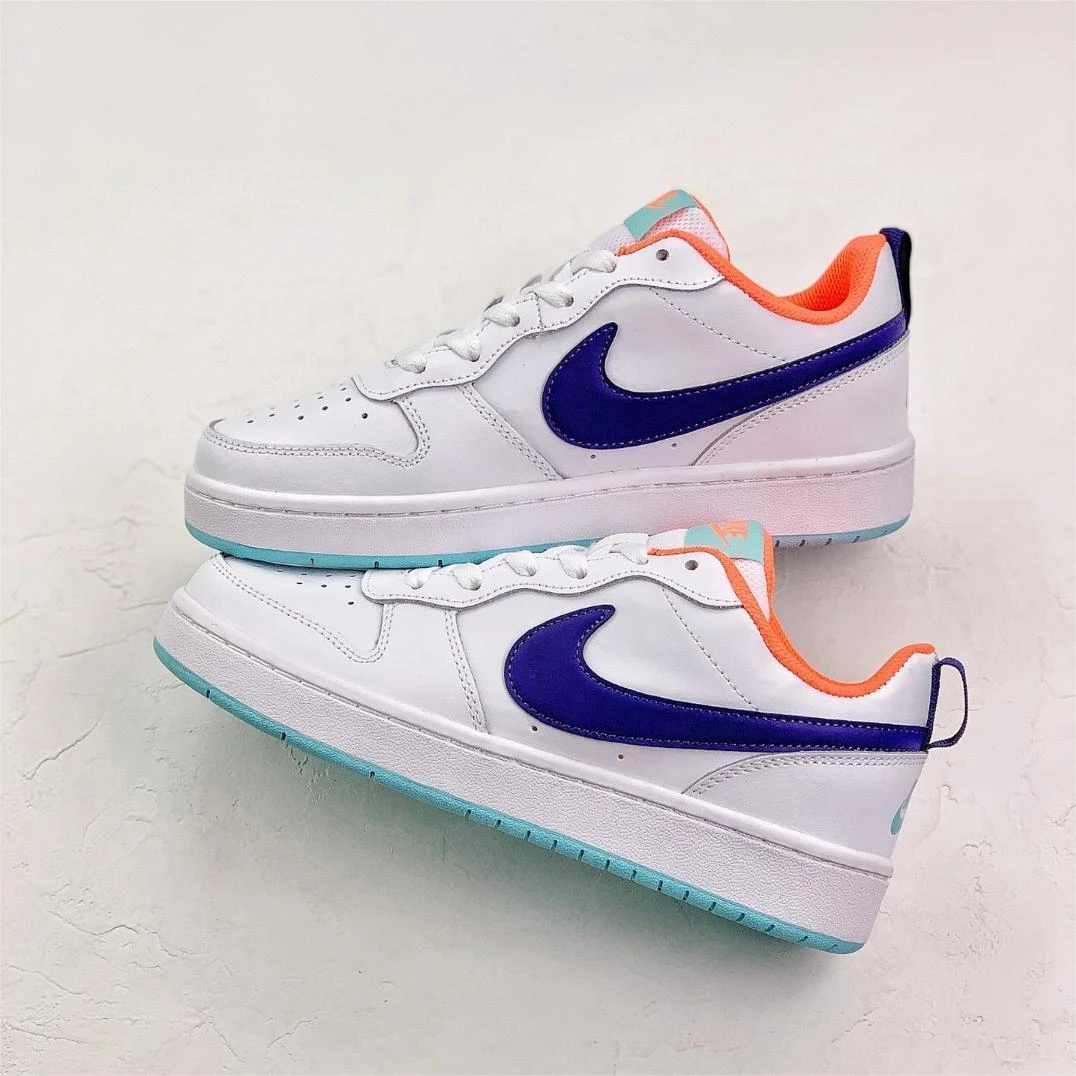 Nike/耐克Court Borough Low 2 GS 舒适减震 低帮板鞋 BQ5448-112