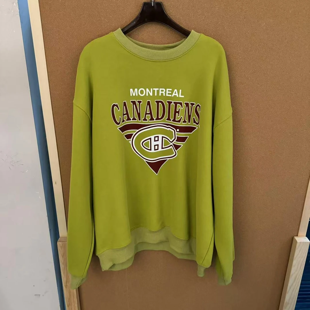 【清】NO退换-撞色字母加绒卫衣【80016】