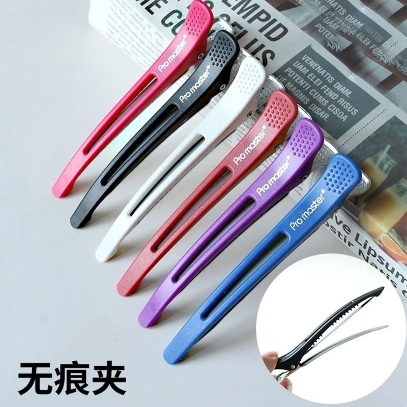 美发店夹子染发专用发夹剪发理发师分区定位夹刘海鸭嘴夹无痕发夹