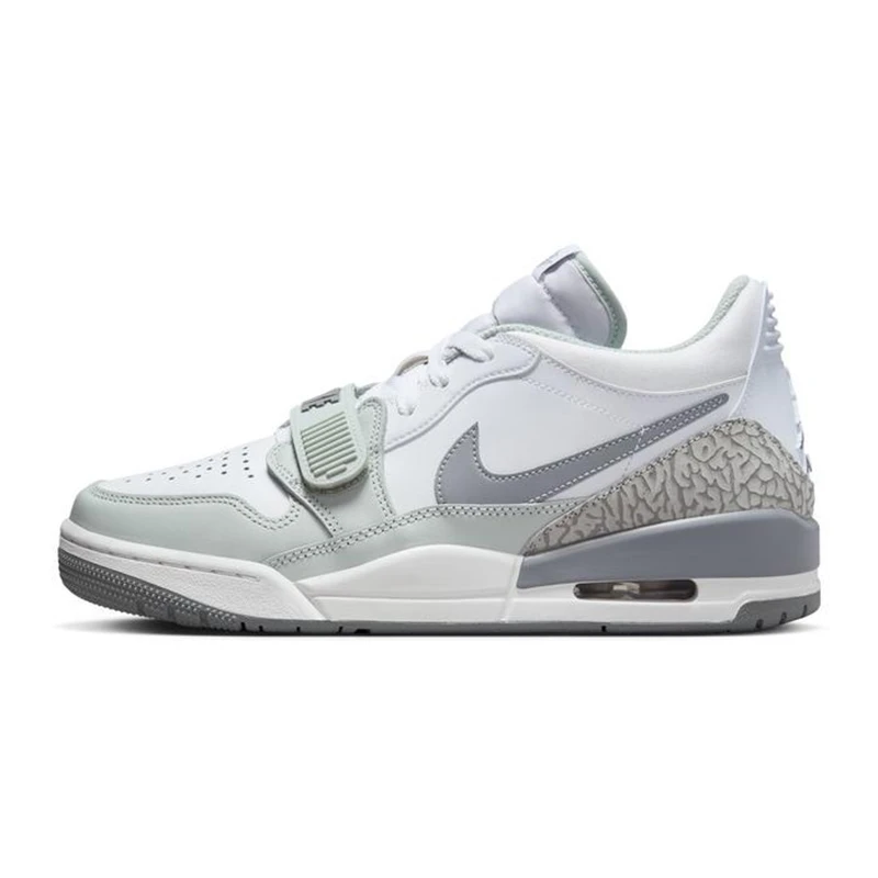 Nike/耐克男子JORDAN LEGACY白灰低帮跑步舒适运动鞋 FV8115-101